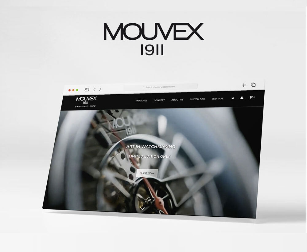 Site web Mouvex présenté dans le portfolio de l'agence web Sitchio.