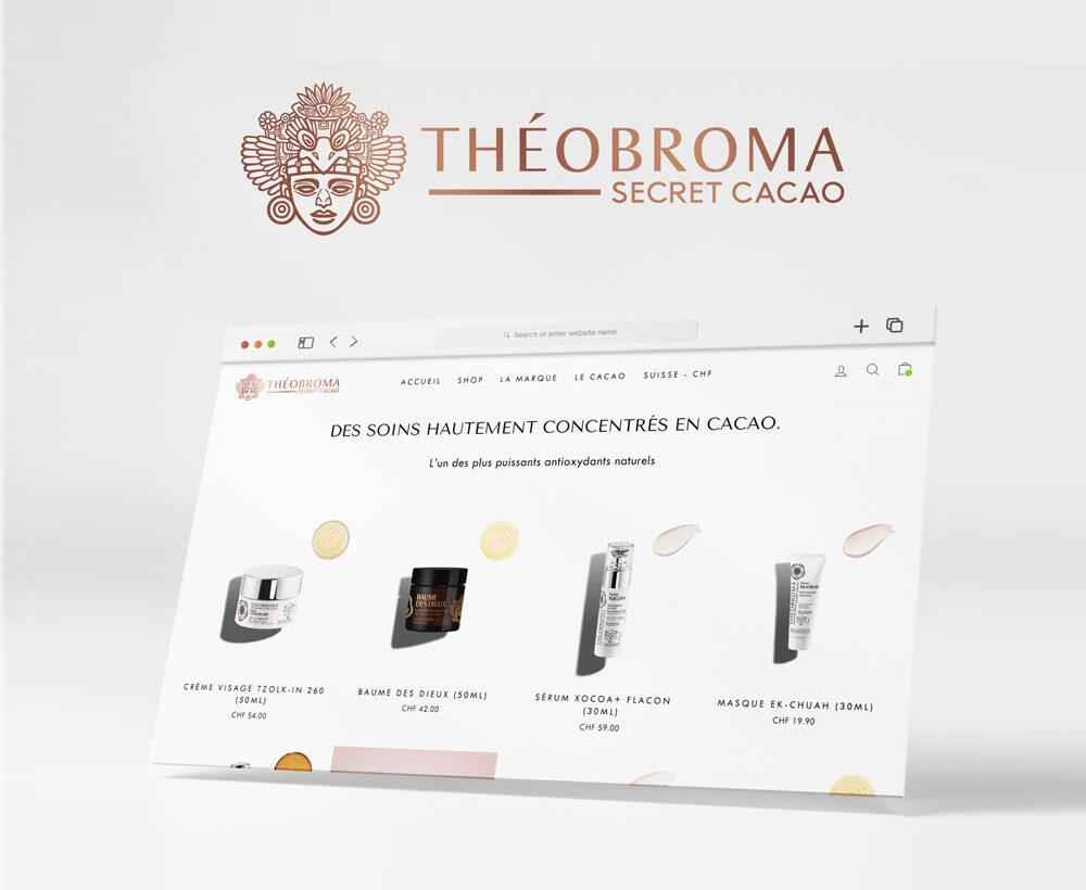 Site e-commerce Théobroma, un projet présenté dans le portfolio de l'agence web Sitchio.