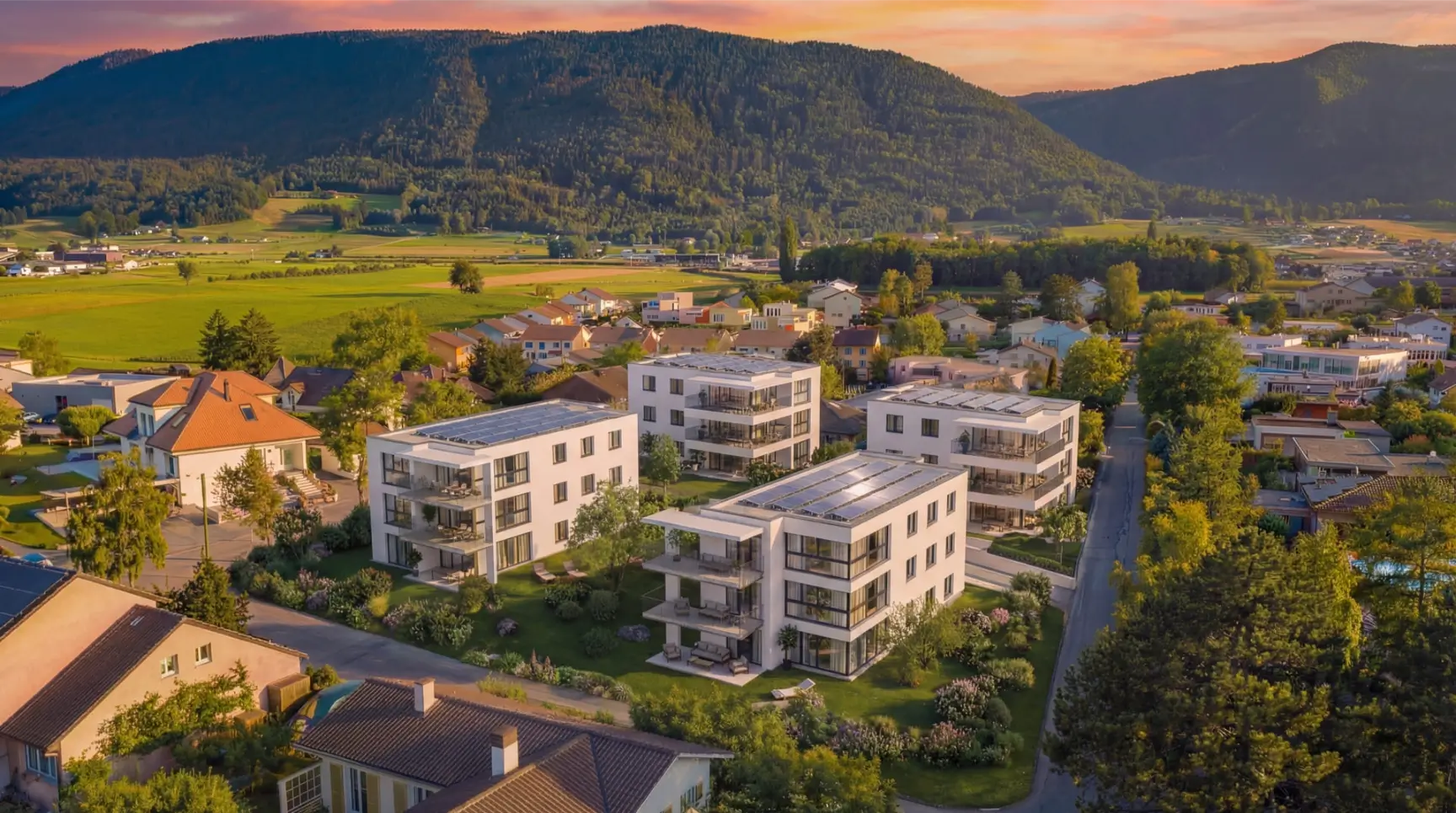 Vue aérienne du domaine